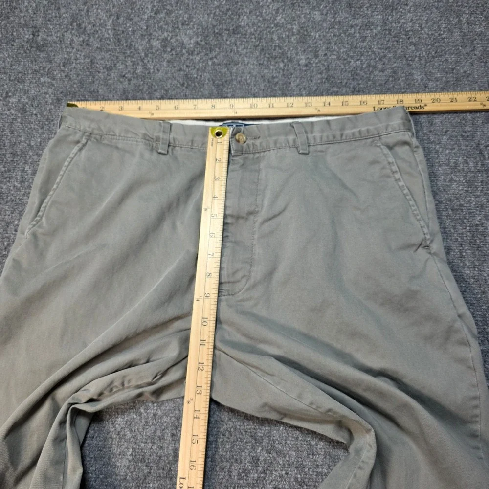 Polo Ralph Lauren Classic Chino Pants Mens 36x32 Grey Cotton Straight‎ Leg Twill